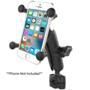 RAM Mount RAM Torque 3/8" - 5/8" Diameter Mini Rail Base with 1" Ball, Medium Arm and X-Grip for Phones [RAM-B-408-37-62-UN7U] - Essenbay Marine