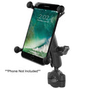 RAM Mount RAM Torque 3/4" - 1" Diameter Handlebar/Rail Base with 1" Ball, Medium Arm and X-Grip for Larger Phones [RAM-B-408-75-1-UN10U] - Essenbay Marine