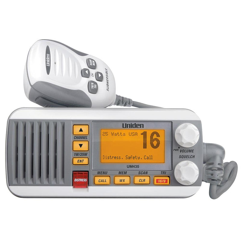 Uniden UM435 Fixed Mount VHF Radio - White [UM435] - Essenbay Marine