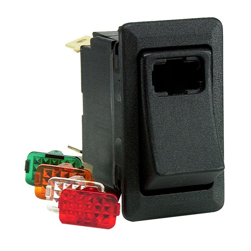 Cole Hersee Lighted Rocker Switch SPST On-Off 4 Blade [58328-101-BP] - Essenbay Marine