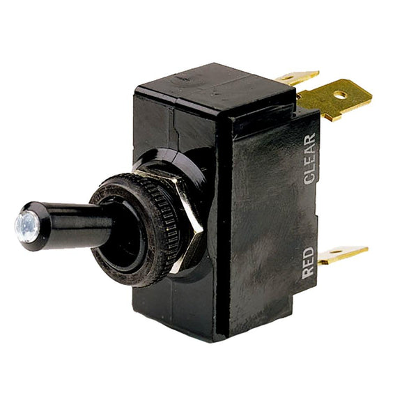 Cole Hersee Lighted Tip Toggle Switch SPST On-Off 4 Blade [M-54111-01-BP] - Essenbay Marine