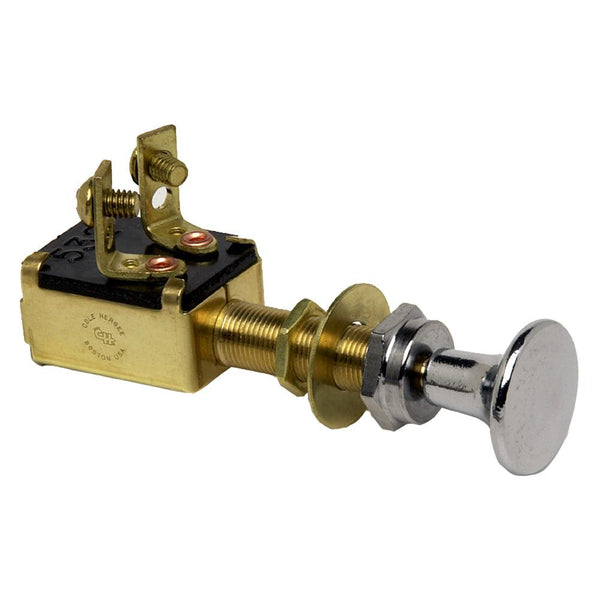 Cole Hersee Push Pull Switch SPST Off-On 2 Screw [M-628-BP] - Essenbay Marine