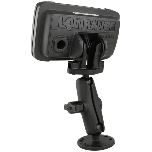 RAM Mount B Size 1" Fishfinder Mount for the Lowrance Hook2 Series [RAM-B-101-LO12] - Essenbay Marine