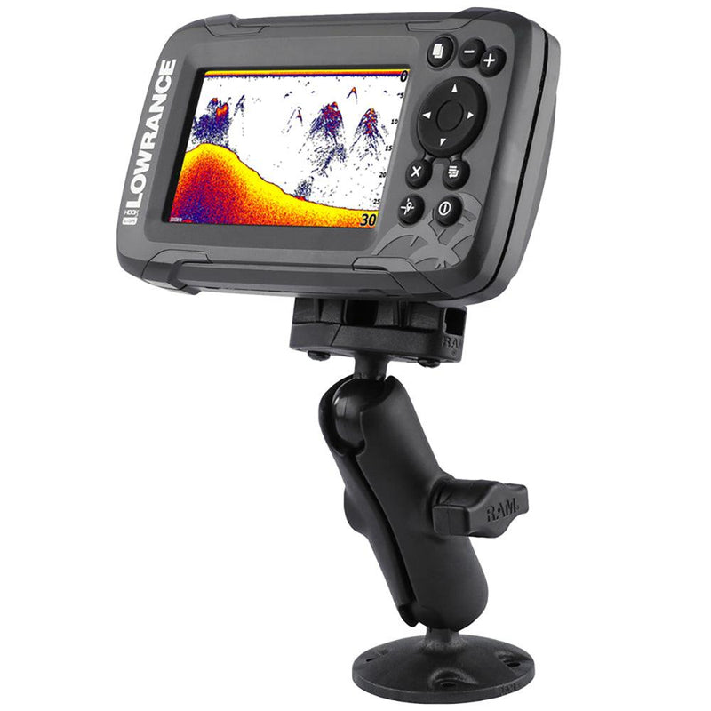 RAM Mount B Size 1" Composite Fishfinder Mount for the Lowrance Hook2 Series [RAP-B-101-LO12] - Essenbay Marine