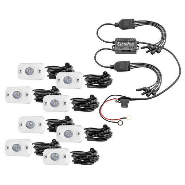 HEISE RGB Accent Light Kit - 8 Pack [HE-8MLRGBK] - Essenbay Marine