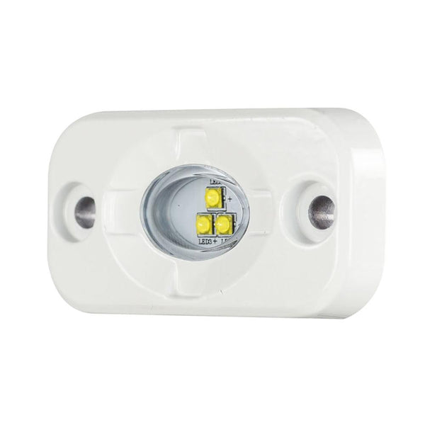 HEISE Marine Auxiliary Accent Lighting Pod - 1.5" x 3" - White/White [HE-ML1] - Essenbay Marine