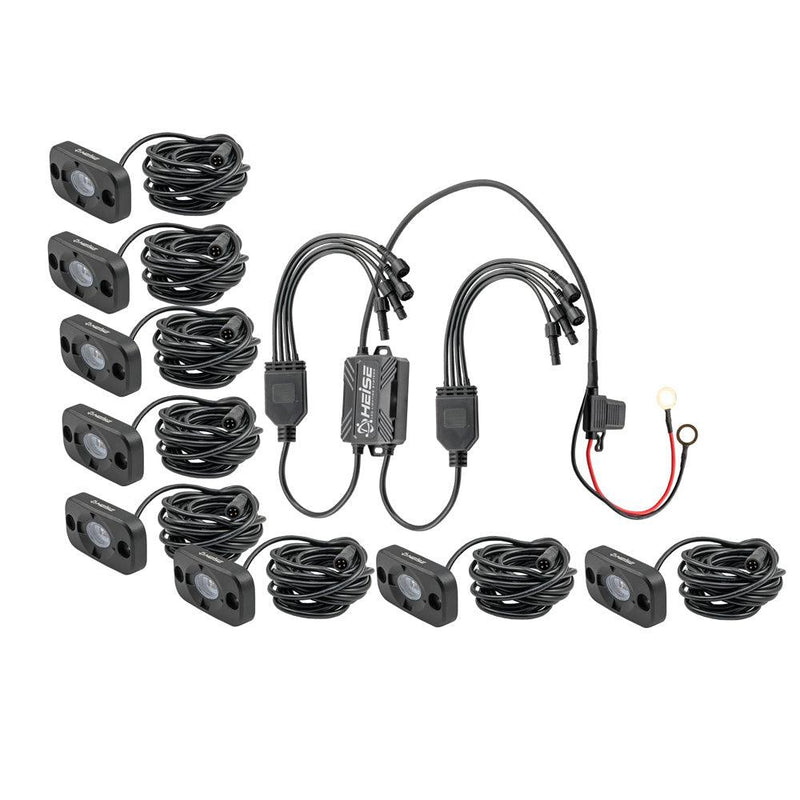 HEISE RGB Accent Lighting Kit - 8 Pack [HE-8TLRGBK] - Essenbay Marine