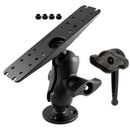 Ram Mount D Size 2.25" Ball Mount w/11" X 3" Rectangle Plate, 3.68" Round Plate and Hi-Torq Wrench [RAM-D-111-C-KNOB9H] - Essenbay Marine