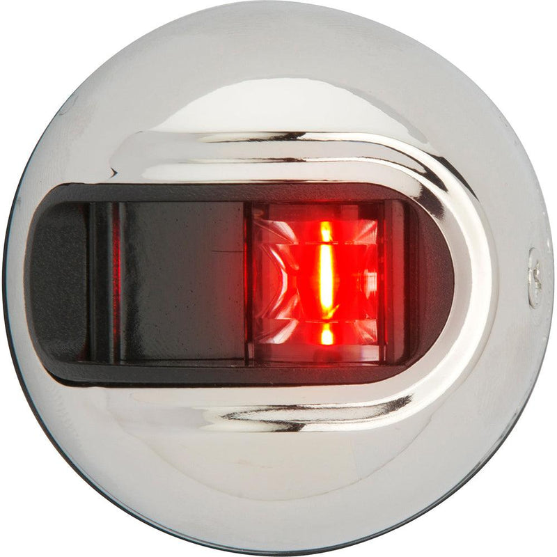 Attwood LightArmor Vertical Surface Mount Navigation Light - Port (red) - Stainless Steel - 2NM [NV3012SSR-7] - Essenbay Marine