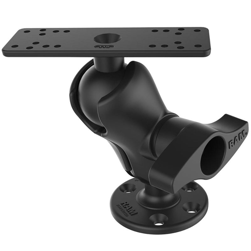 Ram Mount Universal D Size Ball Mount with Short Arm for 9"-12" Fishfinders and Chartplotters [RAM-D-115-C] - Essenbay Marine