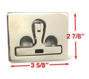 Taco Marine Stainless Steel 3 5/8" x 2 7/8" Lockable Lift Latch F16-2375 - Essenbay Marine