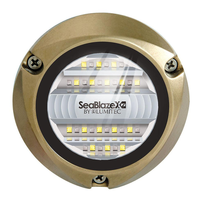 Lumitec SeaBlazeX2 LED Underwater Light - Dual Color - White/Blue [101516] - Essenbay Marine