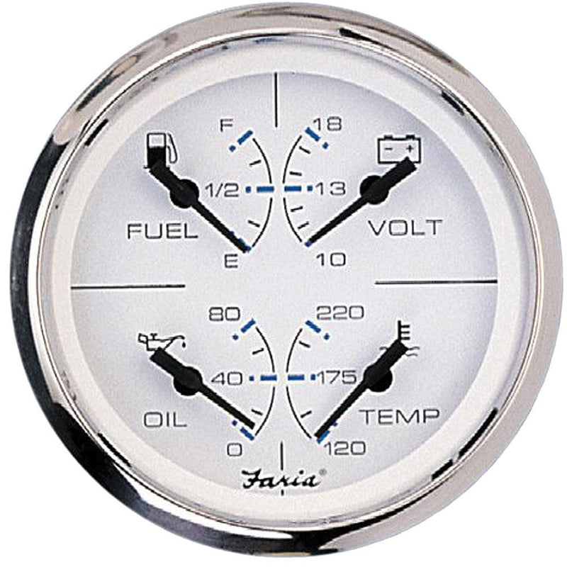 Faria Chesapeake White SS 4" Multifunction Gauge [33851] - Essenbay Marine