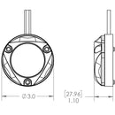 Lumitec Zambezi Mini Surface Mount Underwater Light - White - Non-Dimming [101456] - Essenbay Marine