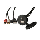 FUSION MS-CBUUSB3.5 Panel Mount USB  3.5mm Headphone Jack [010-12381-00] - Essenbay Marine