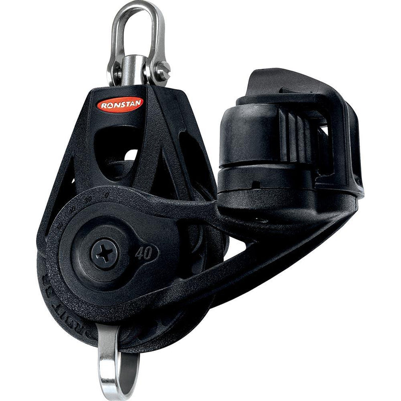 Ronstan Series 40 Ball Bearing Orbit Block - Single - Becket - Cleat - Swivel Head [RF45130] - Essenbay Marine