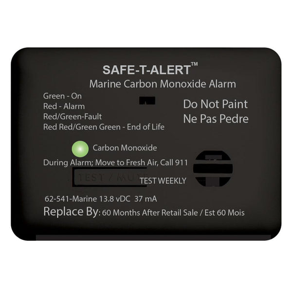 Safe-T-Alert 62 Series Carbon Monoxide Alarm w/Relay - 12V - 62-541-R-Marine - Surface Mount - Black [62-541-R-MARINE-BL] - Essenbay Marine