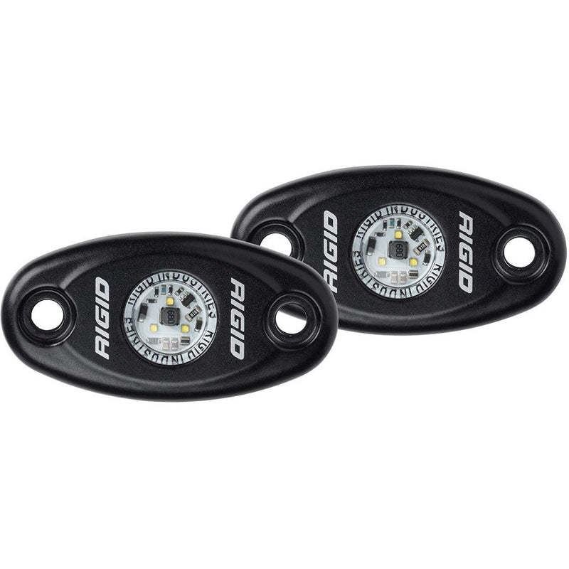 RIGID Industries A-Series Black High Power LED Light - Pair - Warm White [482073] - Essenbay Marine