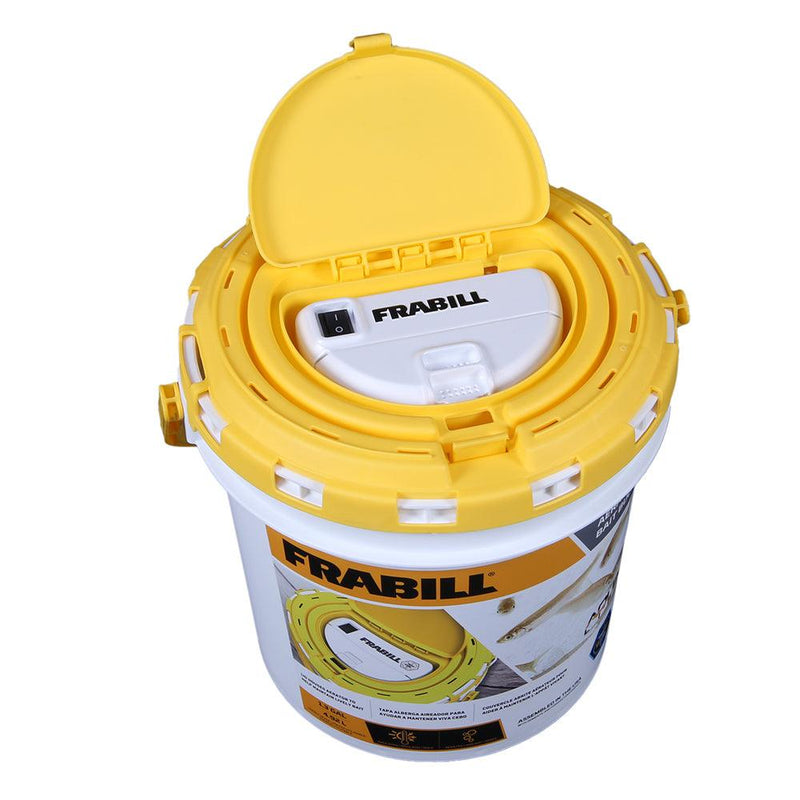 Frabill Dual Fish Bait Bucket w/Aerator Built-In [4825] - Essenbay Marine