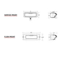 RIGID Industries SR-Q PRO Back Up Light Kit - Surface Mount Diffused - Pair - Black [980023] - Essenbay Marine