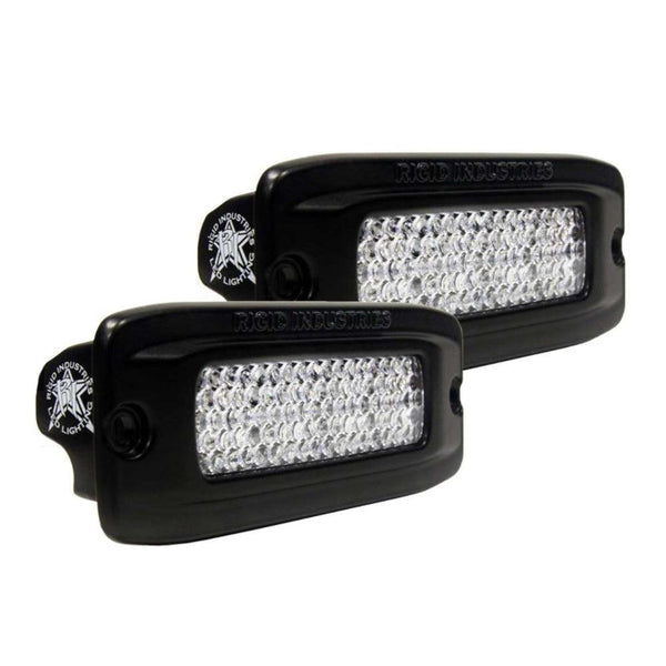 RIGID Industries SR-Q PRO Back Light Kit - Flush Mount Diffused - Pair - Black [980033] - Essenbay Marine