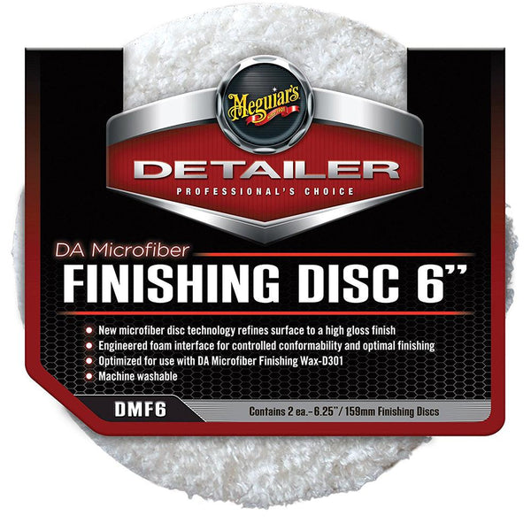 Meguiars DA Microfiber Finishing Disc - 6" - 2-Pack [DMF6] - Essenbay Marine