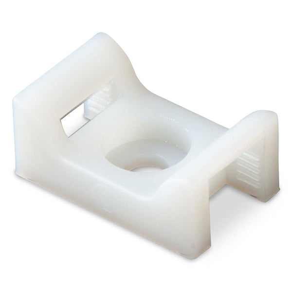 Ancor Cable Tie Mount - Natural - #8 Screw - 100 Pieces Per Bag [199232] - Essenbay Marine