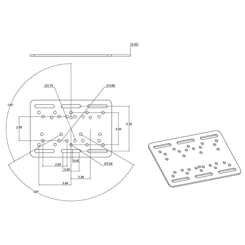 RAM Mount Forklift Overhead Guard Plate [RAM-335] - Essenbay Marine