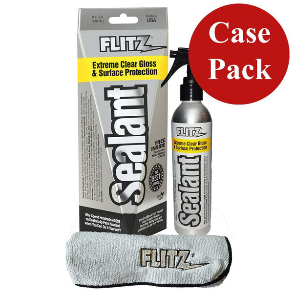 Flitz Ceramic Sealant Spray Bottle w/Microfiber Polishing Cloth - 236ml/8oz *Case of 6* [CS 02908CASE] - Essenbay Marine