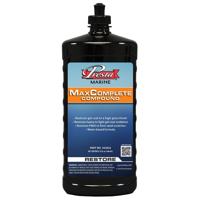 Presta MaxComplete Compound - 32oz [163032] - Essenbay Marine