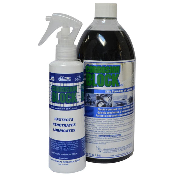 Corrosion Block 32oz Bottle w/Pump - Non-Hazmat, Non-Flammable  Non-Toxic [20032] - Essenbay Marine