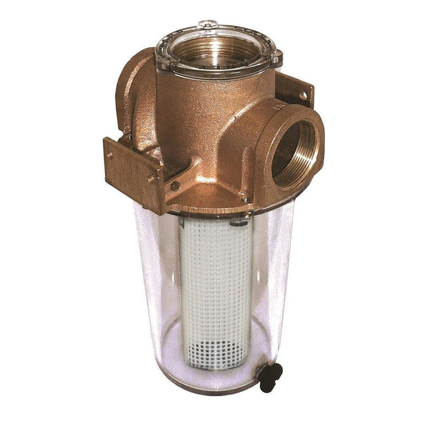 GROCO ARG-1000 Series 1" Raw Water Strainer w/Non-Metallic Plastic Basket [ARG-1000-P] - Essenbay Marine