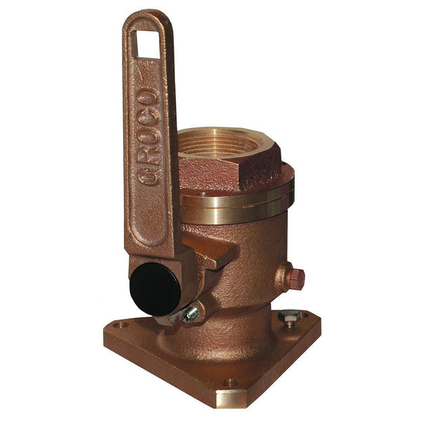 GROCO 3/4" Bronze Flanged Full Flow Seacock [BV-750] - Essenbay Marine