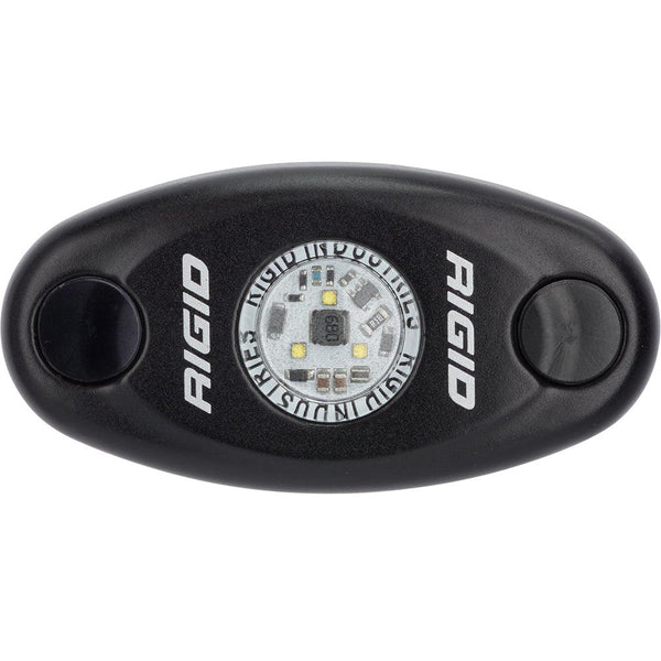 RIGID Industries A-Series Black Low Power LED Light - Single - Amber [480343] - Essenbay Marine