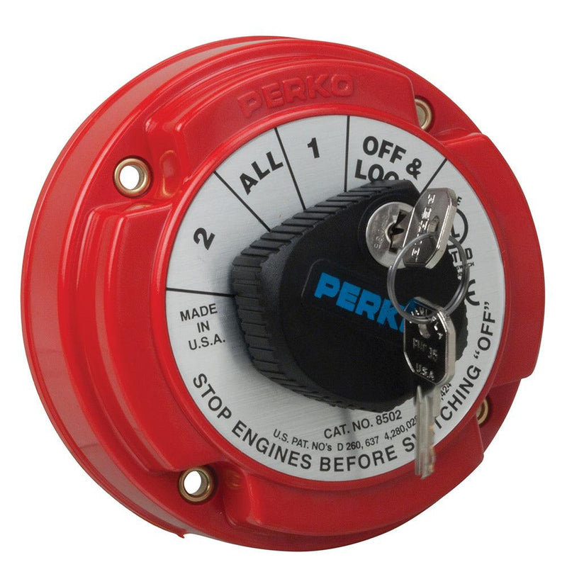 Perko Medium Duty Battery Selector Switch w/Key Lock [8502DP] - Essenbay Marine