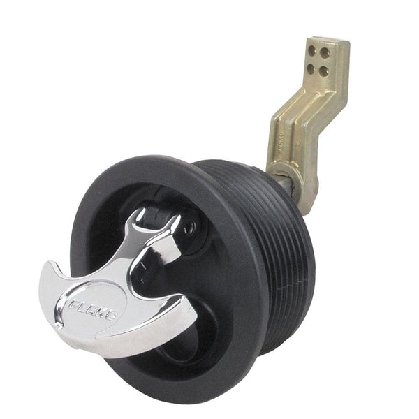 Perko Surface Mount Latch f/Smooth  Carpeted Surfaces w/Offset Cam Bar [1092DP1BLK] - Essenbay Marine
