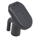 Perko Combination Vented Gas Fill/Tank f/1-1/2" Hose - 35 Angled Neck [1318DPGBLK] - Essenbay Marine