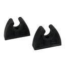 Perko Pole Storage Clips - Black - Pair [0477DP0BLK] - Essenbay Marine