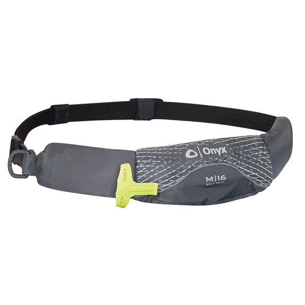 Onyx M-16 Manual Inflatable Belt Pack (PFD) - Grey [130900-701-004-19] - Essenbay Marine