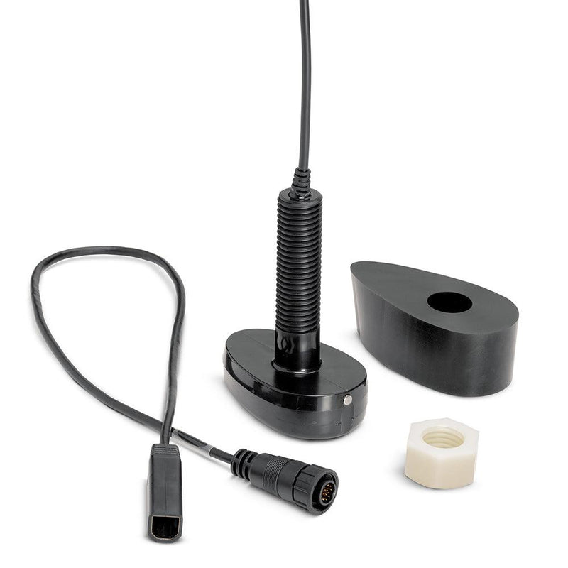 Humminbird XPTH-9-HW-T Dual Spectrum CHIRP Plastic Thru-Hull Transducer w/Temp [710279-1] - Essenbay Marine