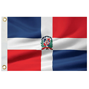 Taylor Made Dominican Republic Flag 12" x 18" Nylon [93070] - Essenbay Marine