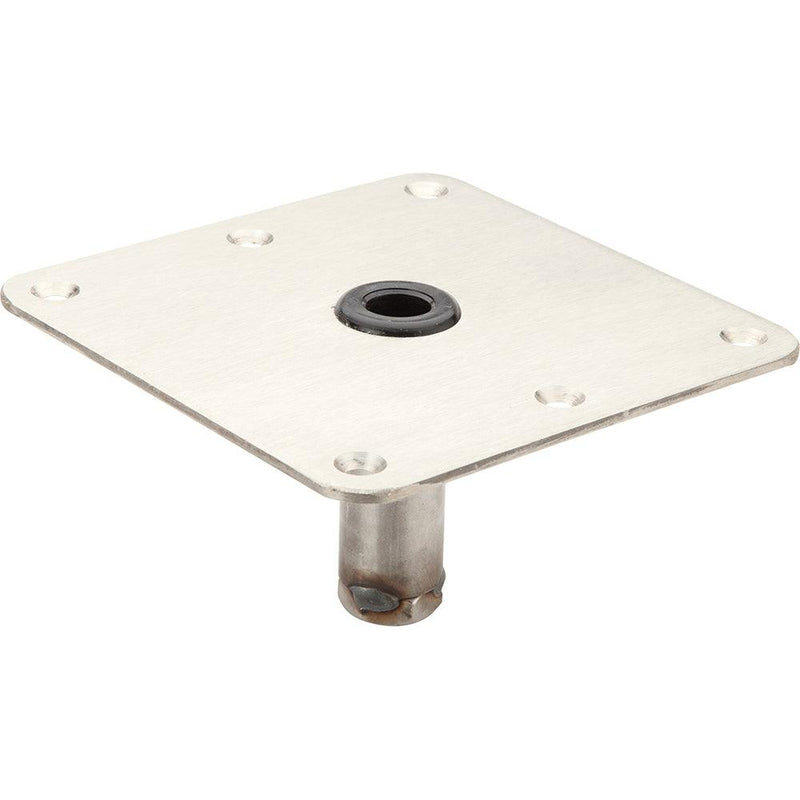 Attwood SWIVL-EZE 7x7 LockN-Pin Zinc Plated Steel 3/4" Pin Base [SP-67739-T] - Essenbay Marine