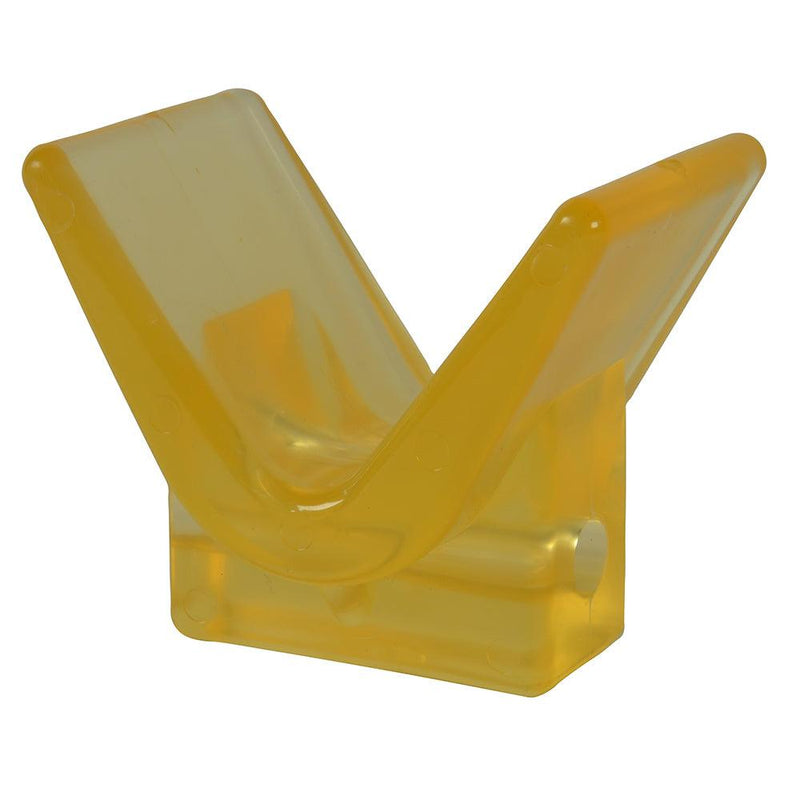 C.E. Smith Y-Stop 3" x 3" - 1/2" ID Yellow PVC [29554] - Essenbay Marine