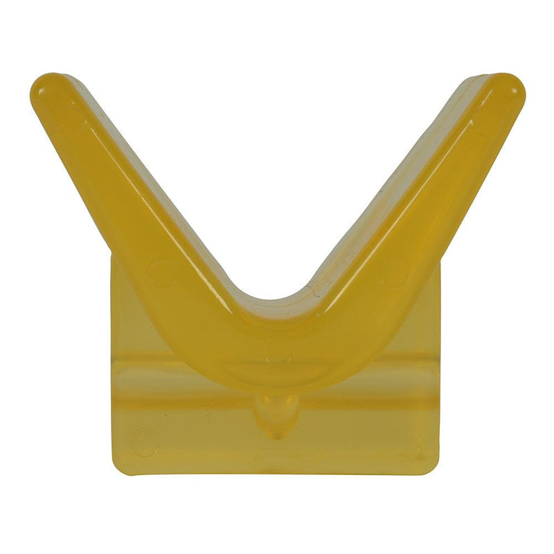 C.E. Smith Y-Stop 3" x 3" - 1/2" ID Yellow PVC [29554] - Essenbay Marine