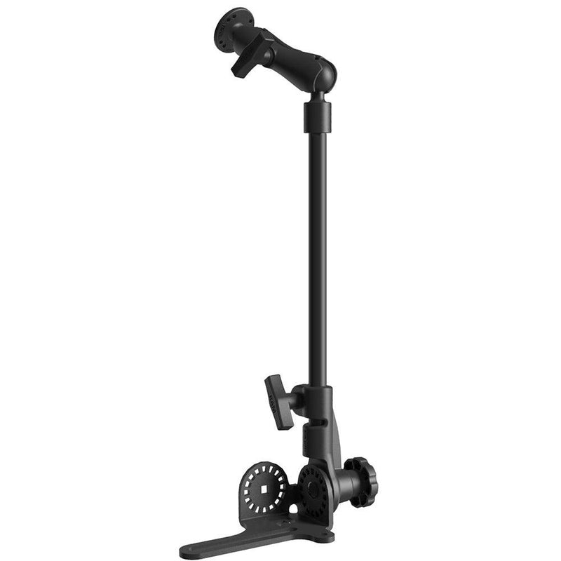 RAM Mount Universal No-Drill RAM POD HDVehicle Mount w/Double Socket Arm  2.5" Round Base AMPs Hole Pattern [RAM-316-HD-18-202U] - Essenbay Marine