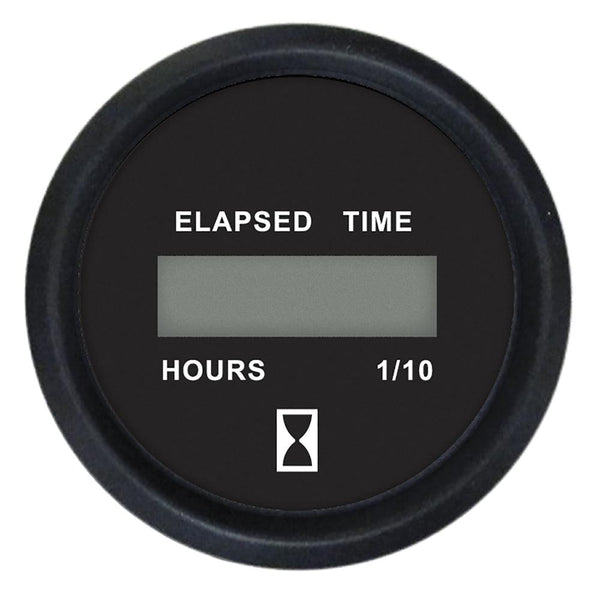 Faria Euro Black 2" Digital Hourmeter Gauge [12835] - Essenbay Marine