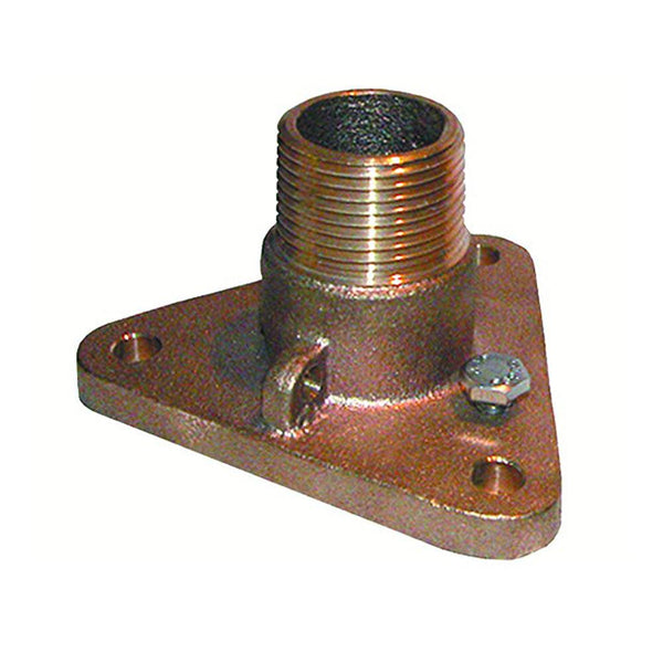 GROCO 3/4" Bronze NPS to NPT Flange Adapter [IBVF-750] - Essenbay Marine