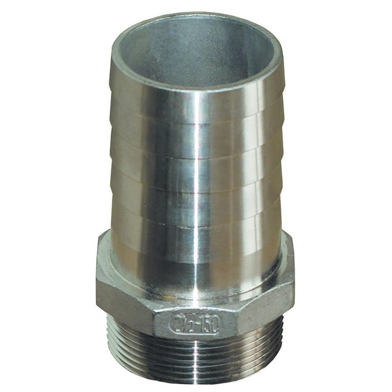 GROCO 3/4" NPT x 3/4" ID Stainless Steel Pipe to Hose Straight Fitting [PTH-750-S] - Essenbay Marine