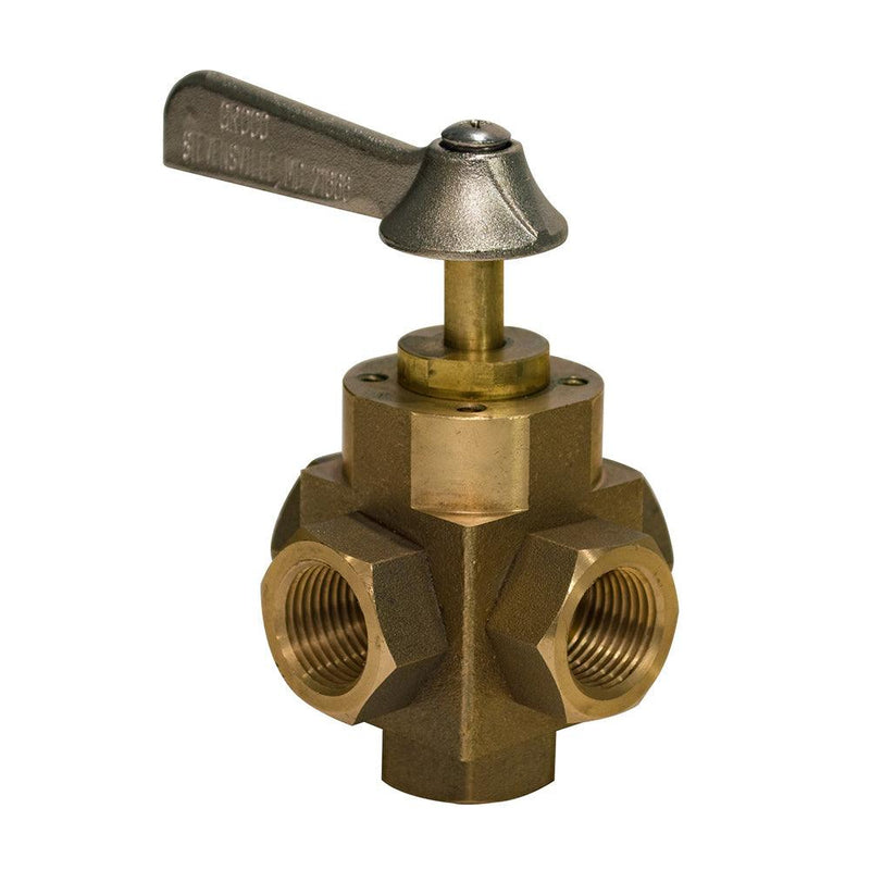 GROCO 1/2" 5-Port Tank Selector Valve [FV-550-L] - Essenbay Marine