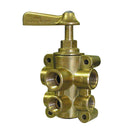 GROCO 6-Port NPT Bronze Fuel Valve 1/2" Main - 3/8" Return [FV-65038] - Essenbay Marine